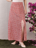 Berrylush Women Floral Printed A-Line Maxi Skirt