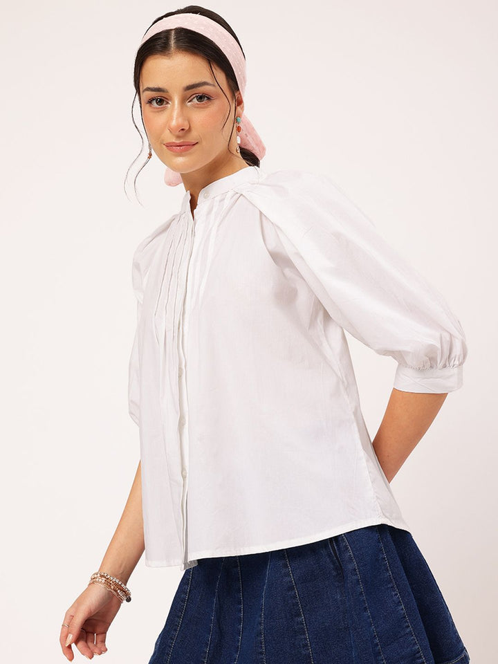DressBerry Fairycore Finds Pleated Shirt Style Top