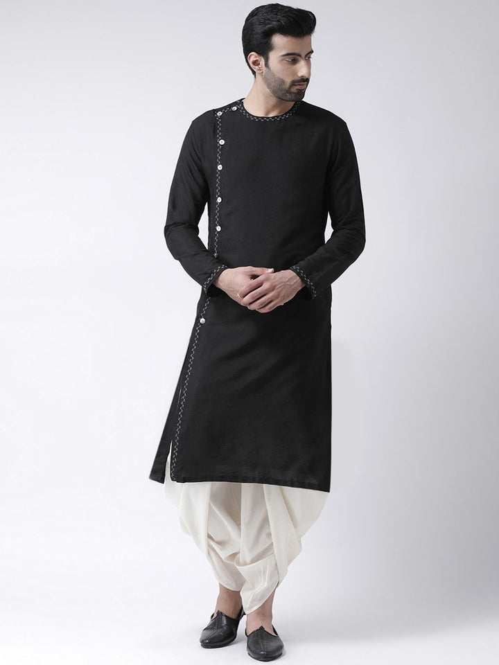 Dhoti pepejal berwarna krim lelaki