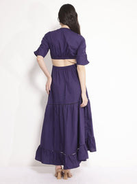 Rareism Cut Out Maxi Dress