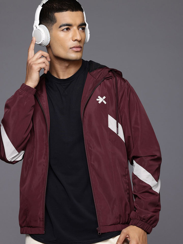 HRX by Hrithik Roshan Printed Hooded Lifestyle Bomber Jacket