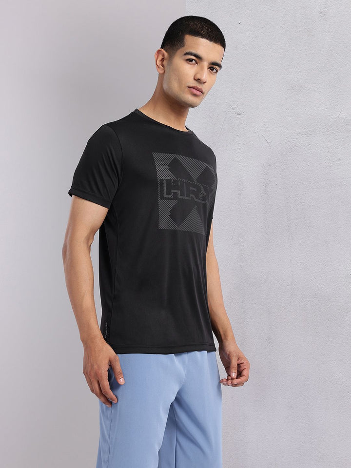 HRX by Hrithik Roshan Brand Logo Printed Rapid-Dry Training T-shirt