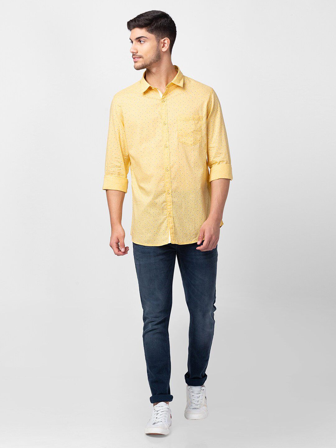 SPYKAR Men Printed Cotton Casual Shirt