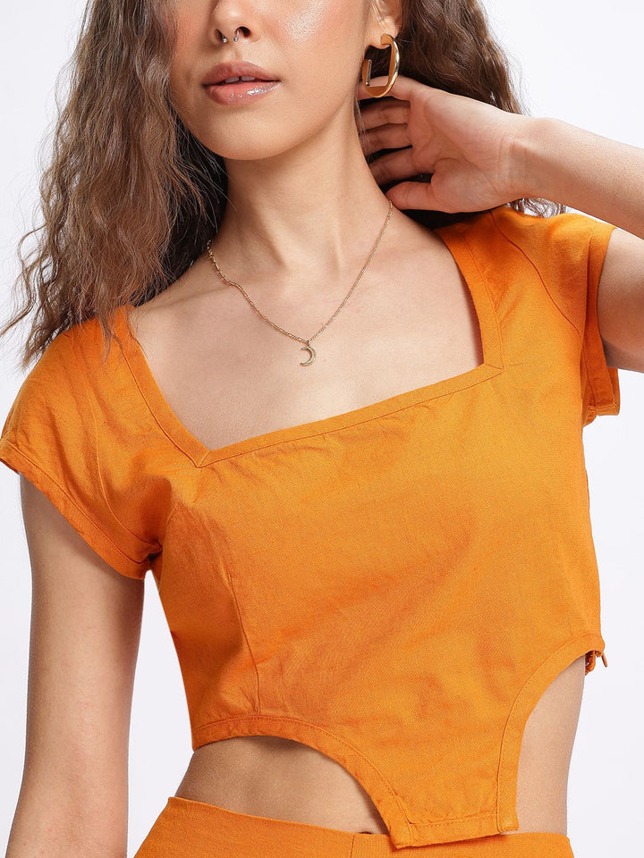 DressBerry Asymmetry Revival Crop Top with Trousers Co-ords