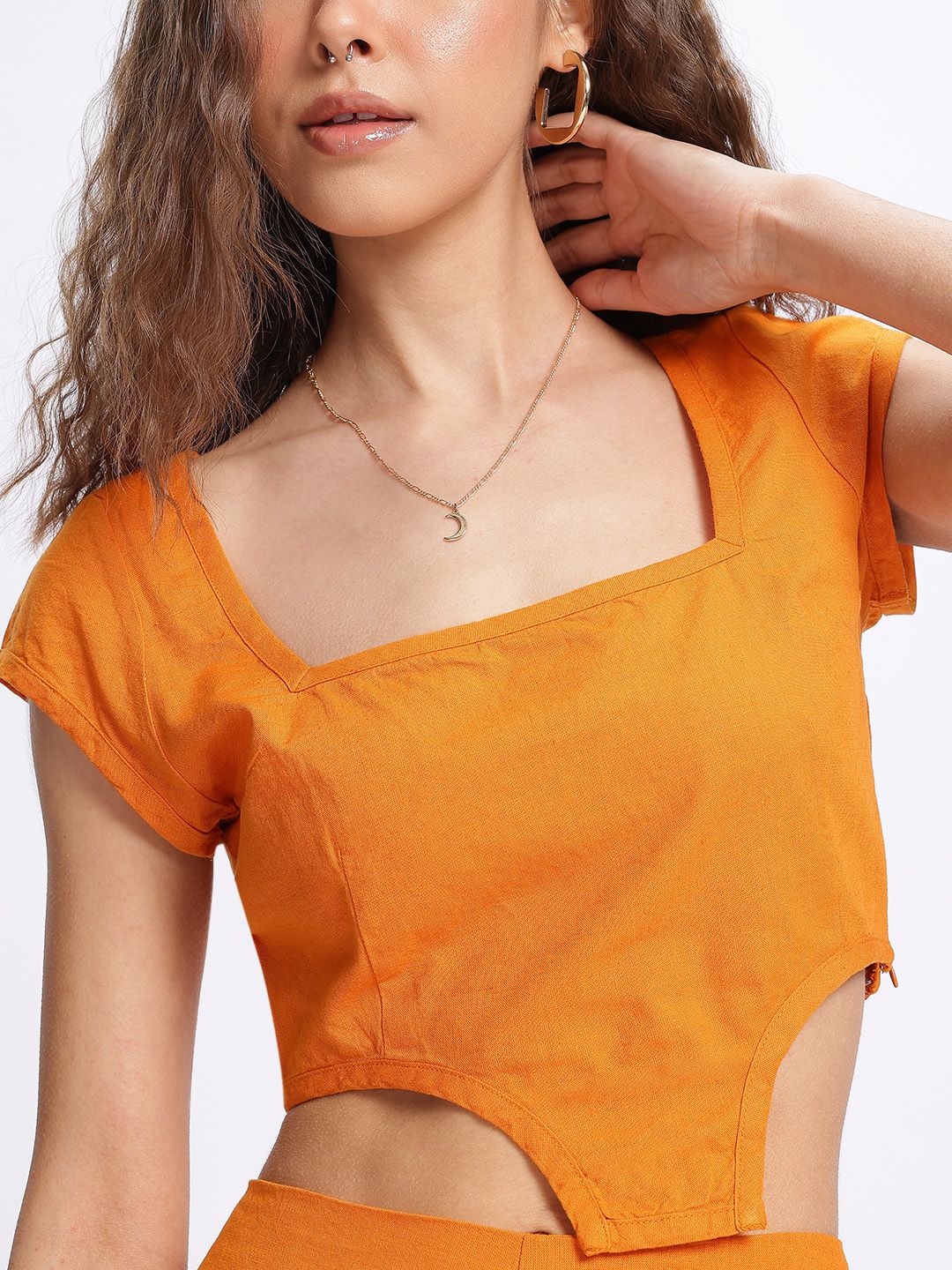 DressBerry Asymmetry Revival Crop Top with Trousers Co-ords
