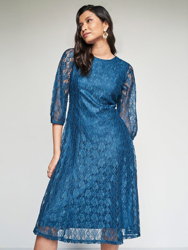 AND Self Design A-Line Dress