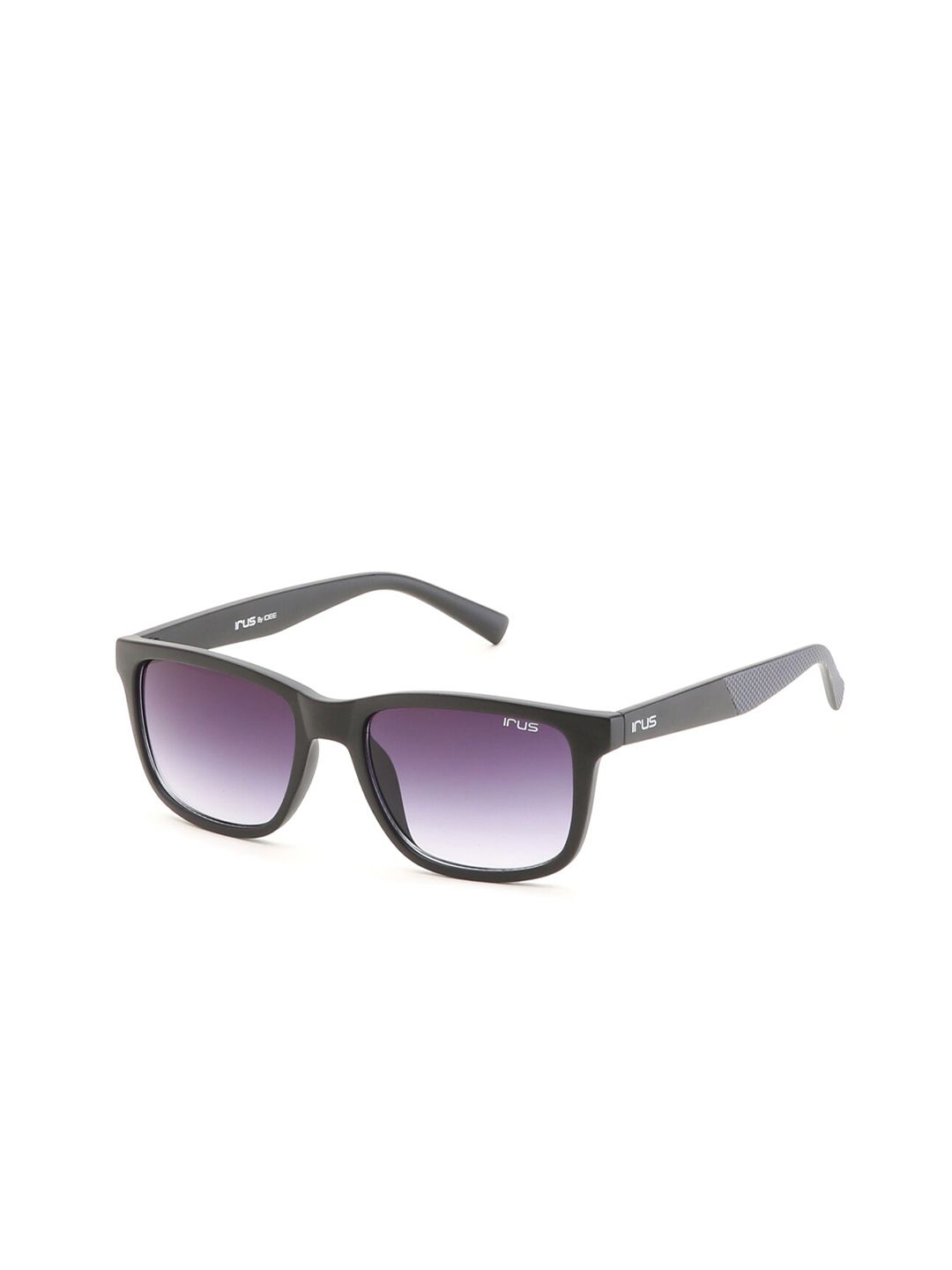 Irus oleh Idee Unisex Lens & Cermin mata hitam persegi dengan lensa terlindung UV
