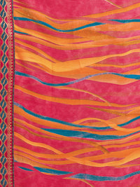 KALINI Leheriya Dyed Pure Chiffon Saree