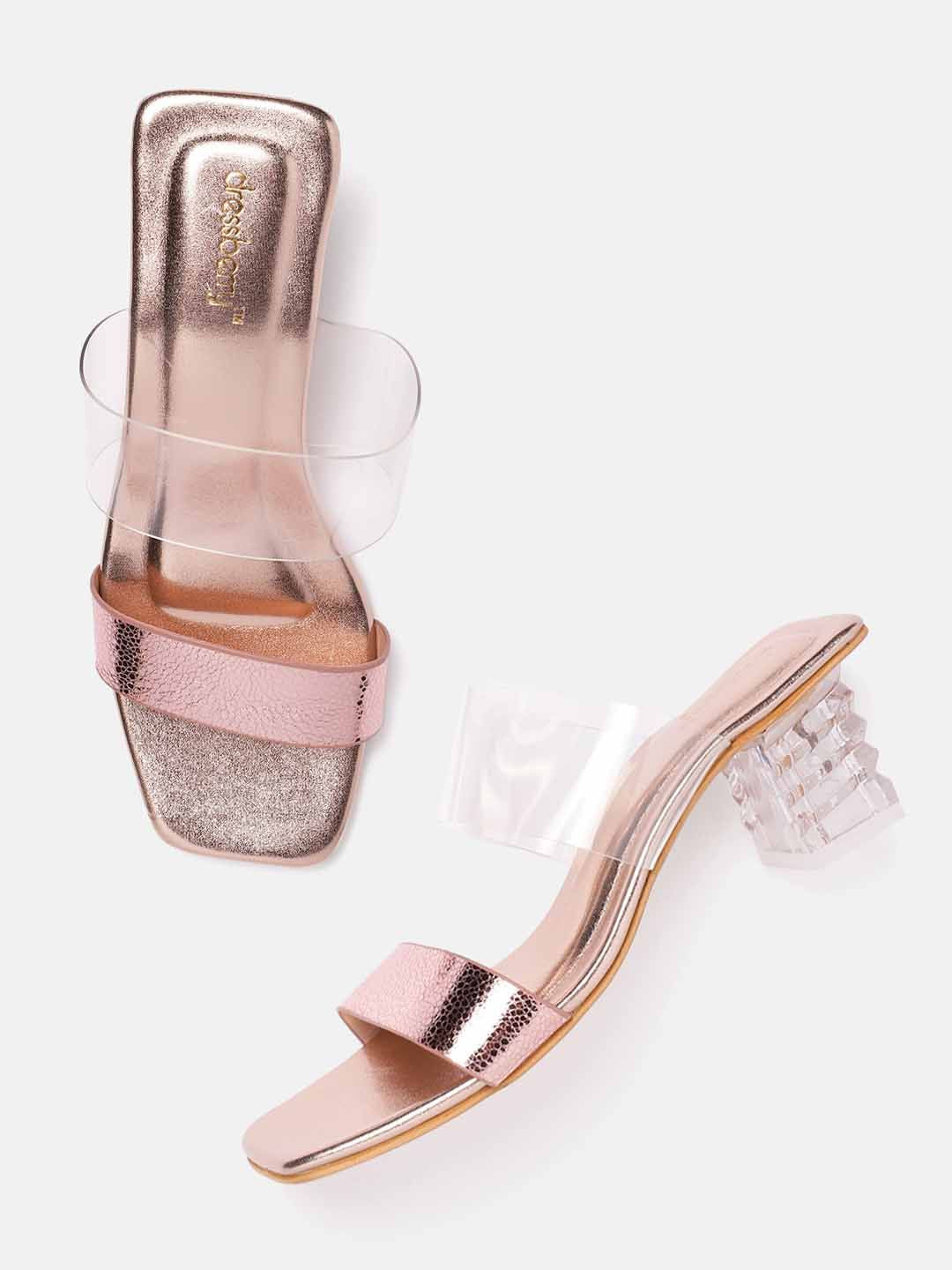DressBerry Open Toe Block Heel
