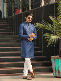 See Designs Men White Solid Churidar