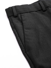 Raymond Men Checked Slim Fit Formal Trousers