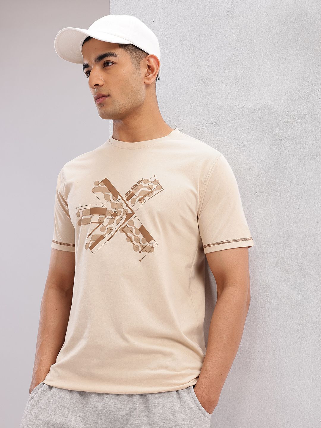 HRX by Hrithik Roshan Brand Logo Printed Lifestyle T-shirt