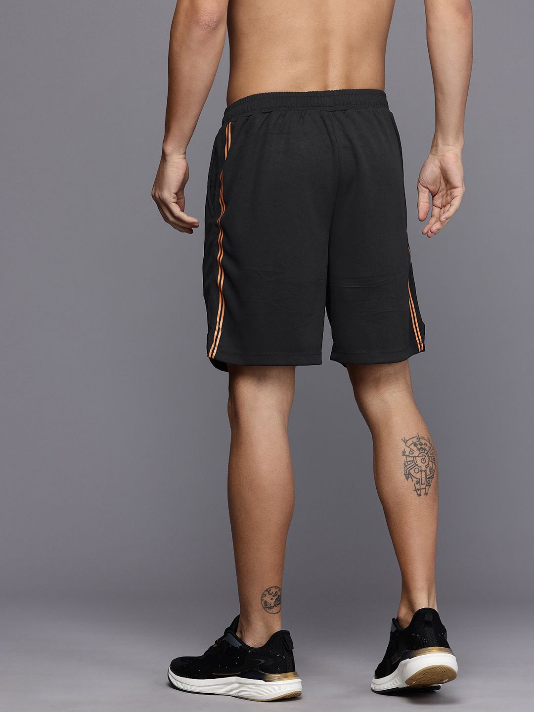 HRX by Hrithik Roshan Men Sculptflex Self-Design Rapid-Dry Training Shorts