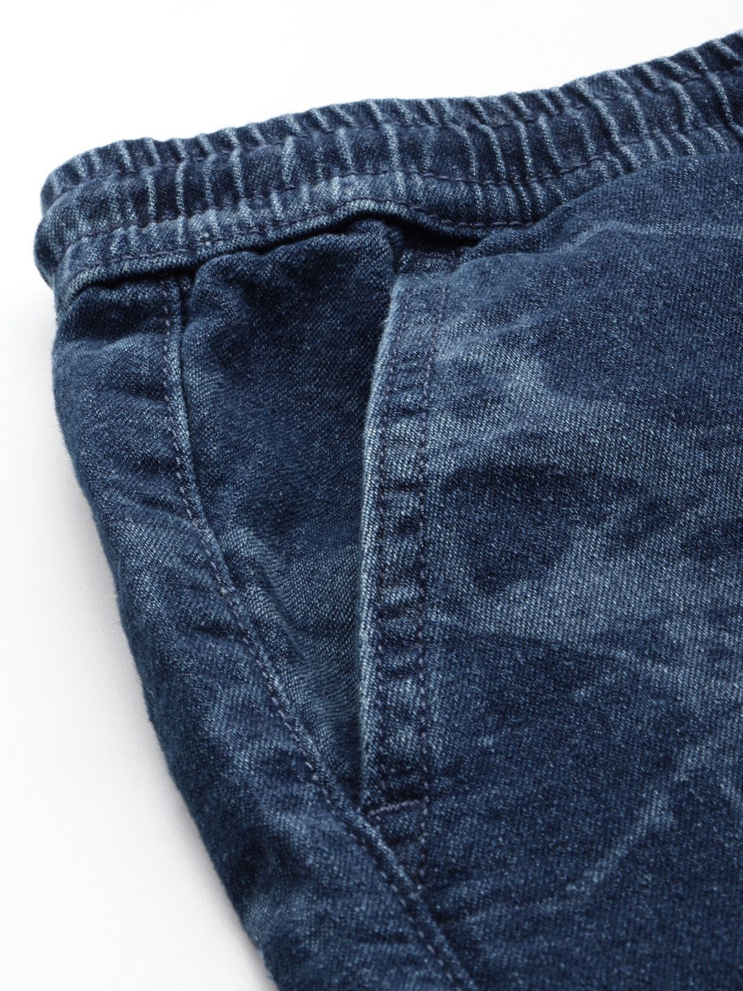The Indian Garage Co Men Printed Denim Shorts