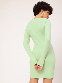 DressBerry Knitted Knockout Twist & Turn Wrap Style Mini Dress