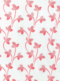 Story@home Nature White & Red 2 Pieces Ethnic Motifs Printed Window Curtains