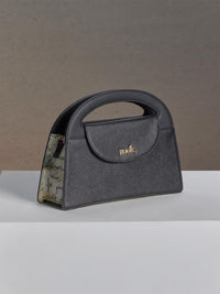 ZOUK Printed Structured Sling Bag with Applique