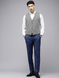 Park Avenue Self Design Super Slim Fit Single Breasted 3-Piece Party Suit