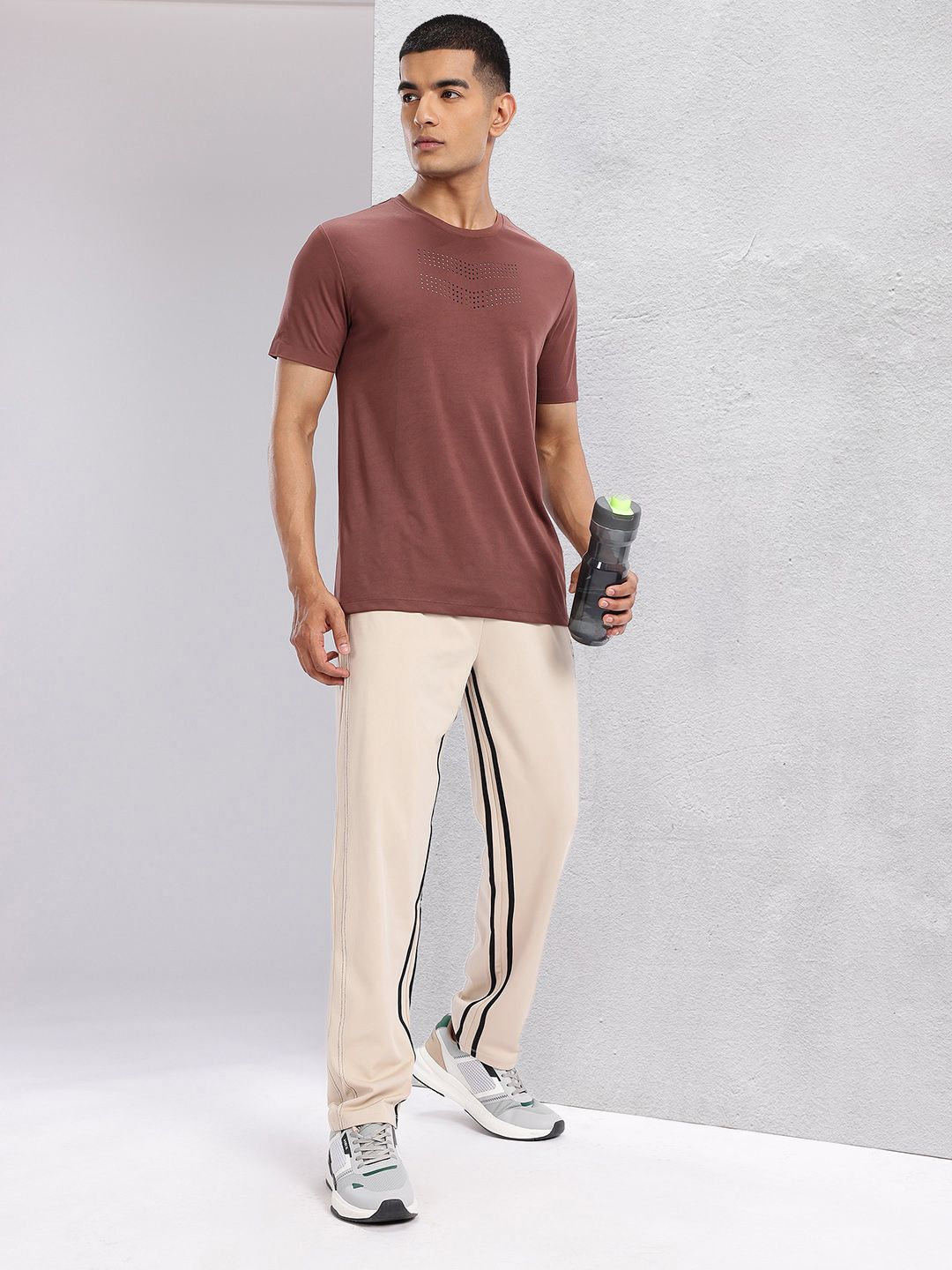 HRX by Hrithik Roshan Men Striped Detail Training Track Pants