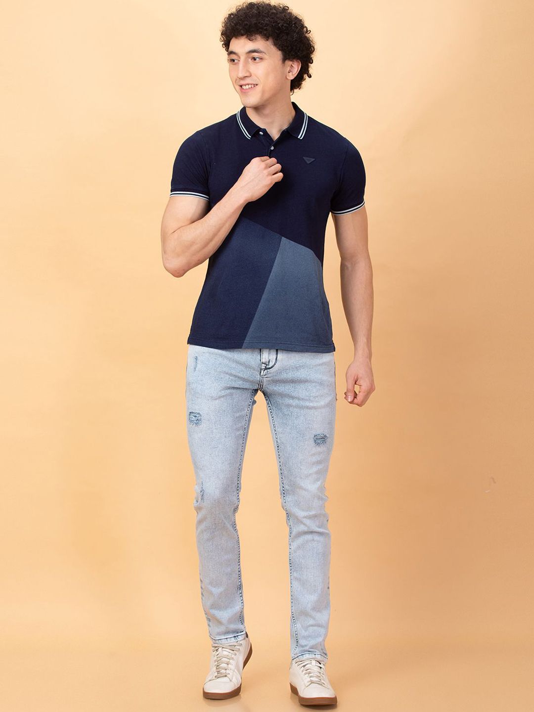 Being Human Men Skinny Fit Mildly Distressed Heavy Fade Jeans