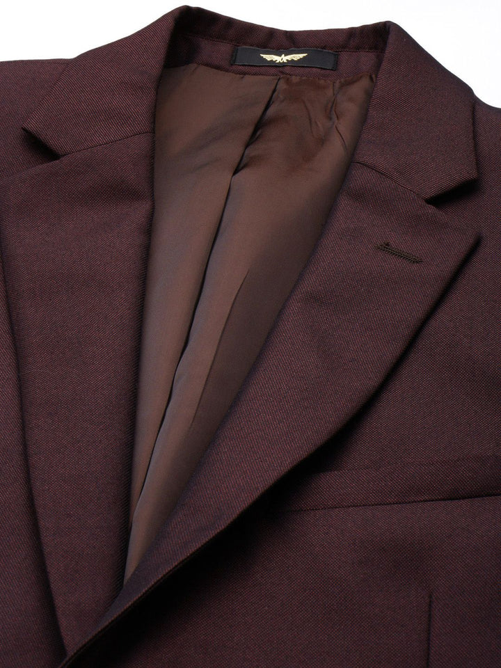 Park Avenue Self Design Single Breasted Super Slim Fit 3 Piece Party Suits