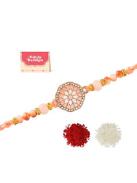 Voylla Lelaki Benang Rekaan Tradisional Rakhi Manik Mutiara