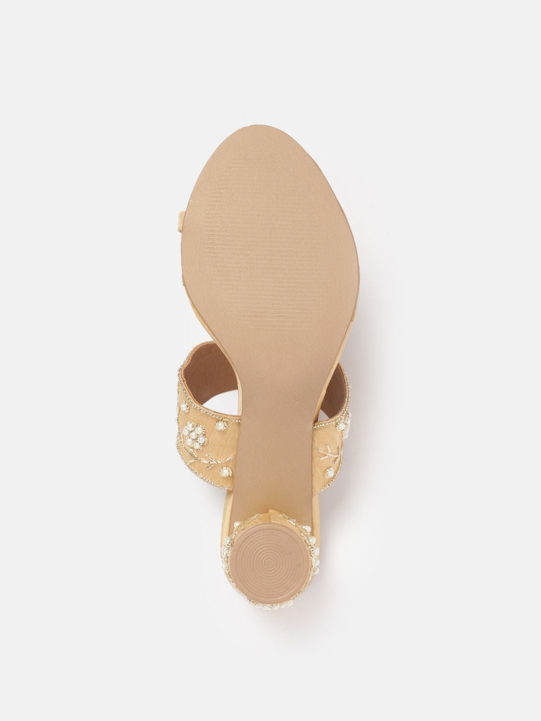 House of Pataudi Ethnic Embellished Block Heel