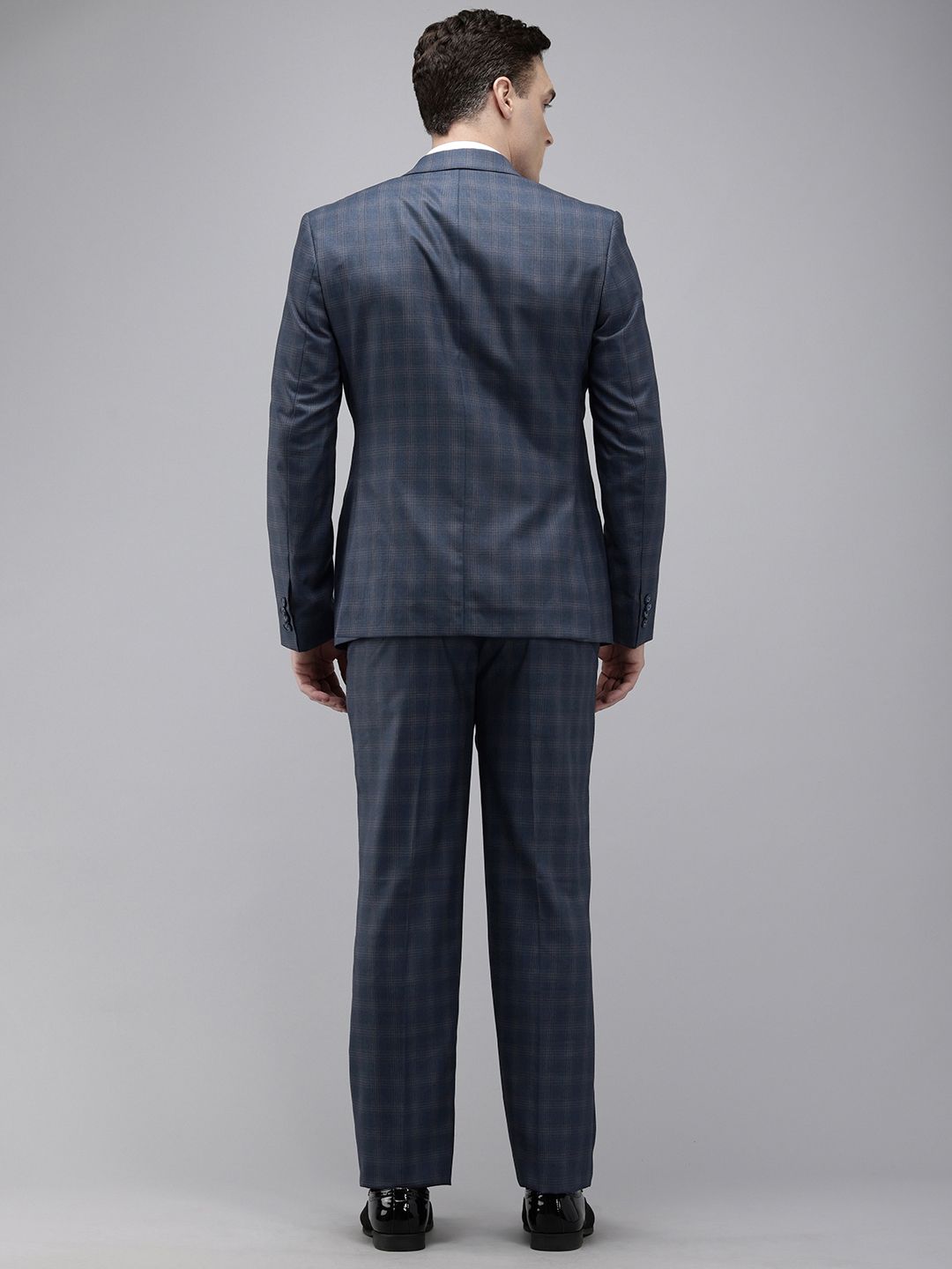 Park Avenue Checked Single Breasted Formal Blazer and Trouser