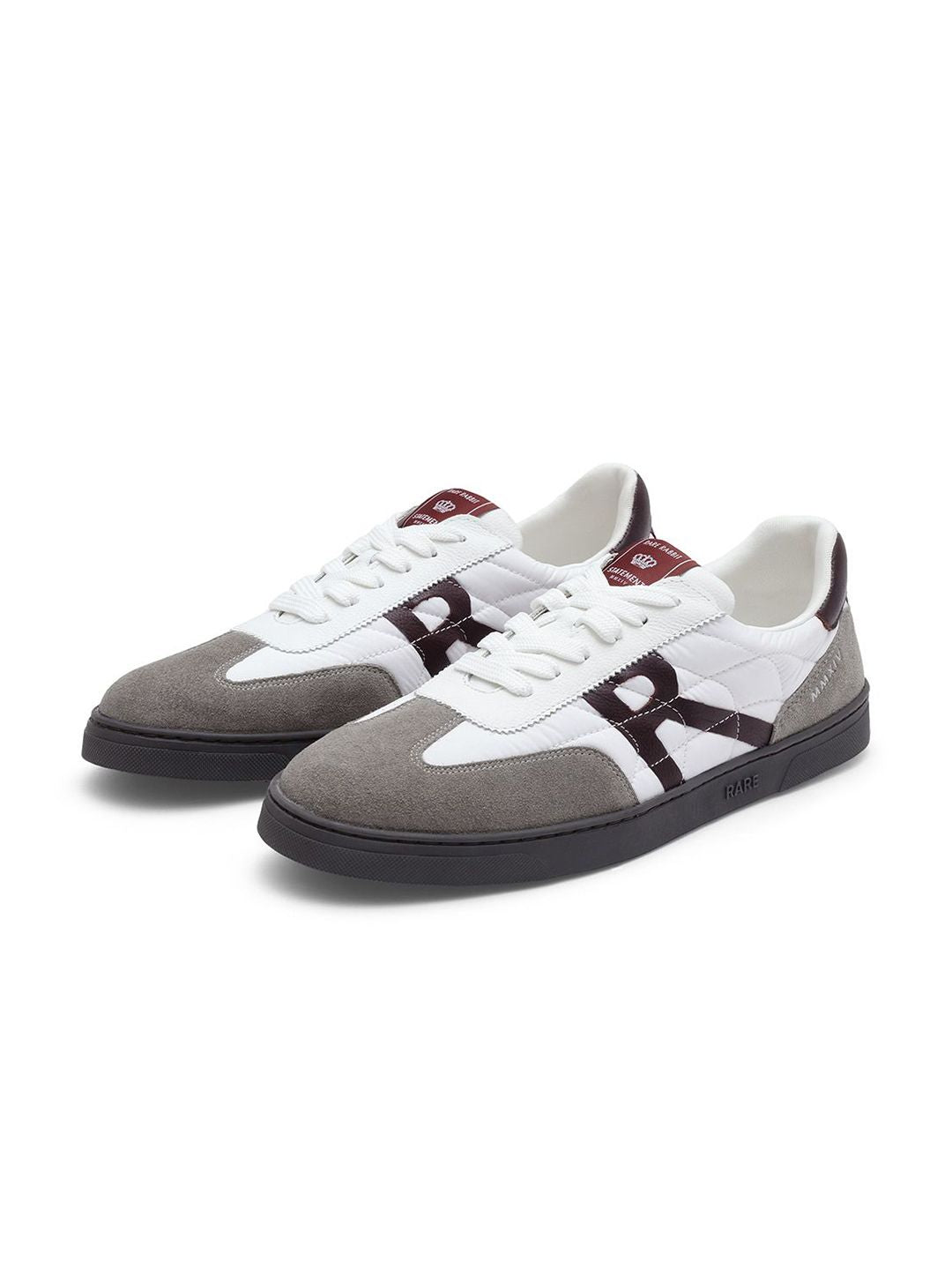 RARE RABBIT Men ATLAS White Leather Sneakers