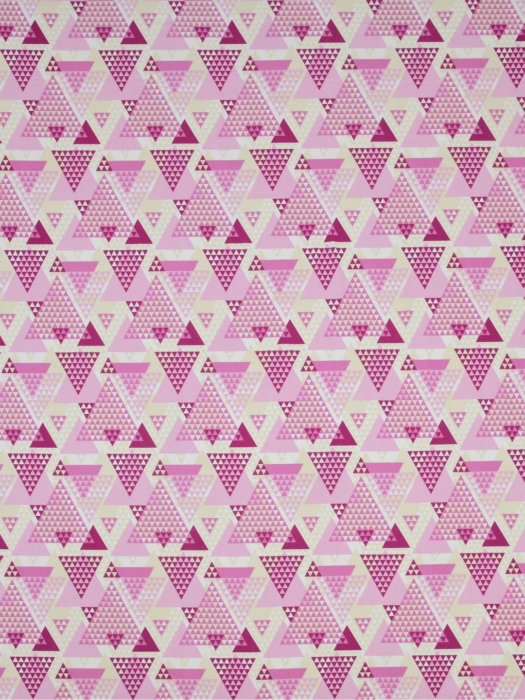 BOMBAY DYEING Epigram Pink Printed Pure Cotton 120 TC Queen Bedsheet Set 2.24 m X 2.54 m