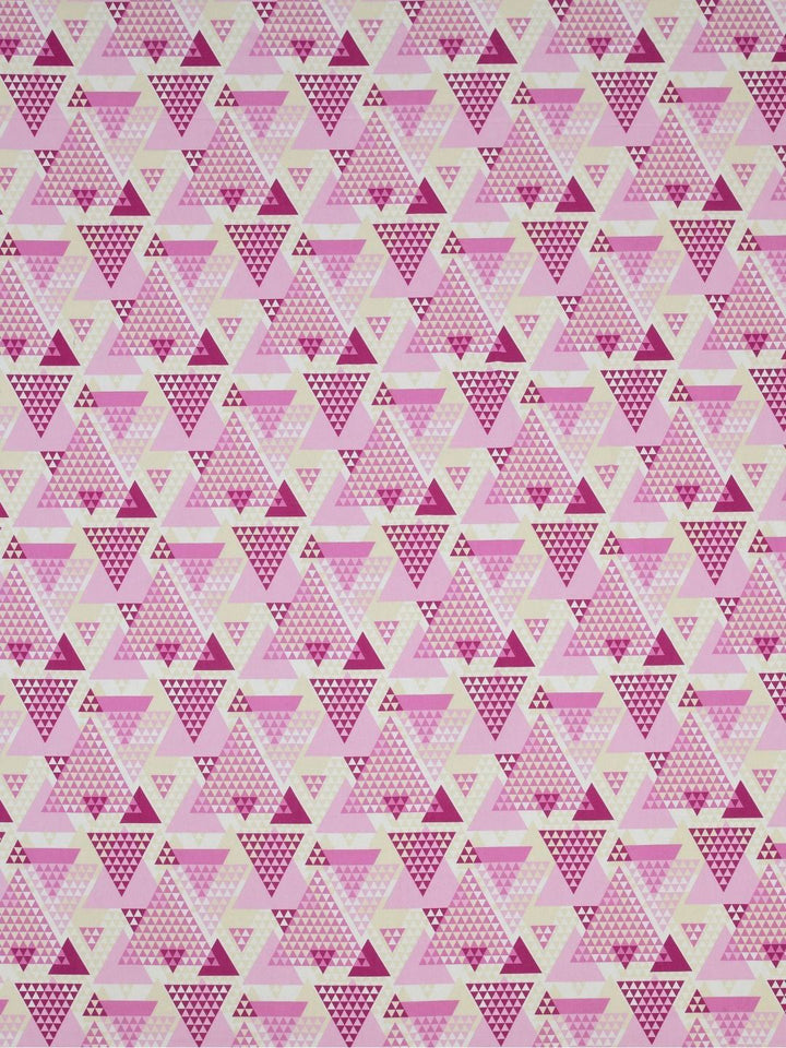 BOMBAY DYEING Epigram Pink Printed Pure Cotton 120 TC Queen Bedsheet Set 2.24 m X 2.54 m
