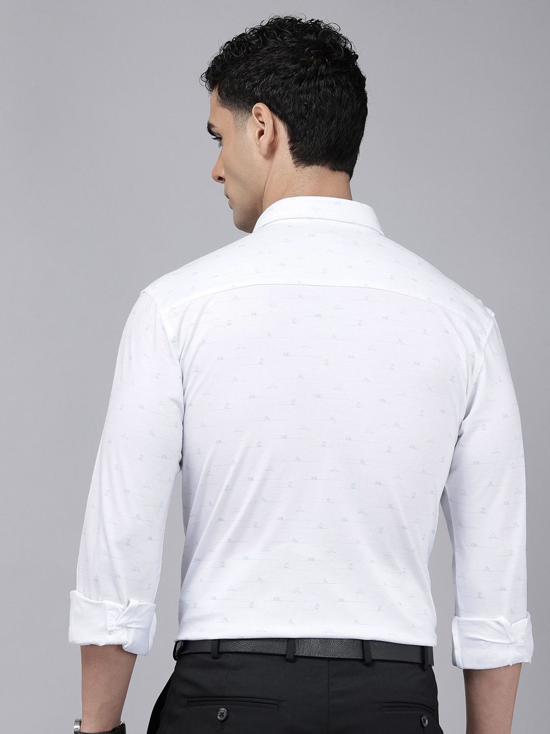 Park Avenue Slim Fit Printed Formal Shirt