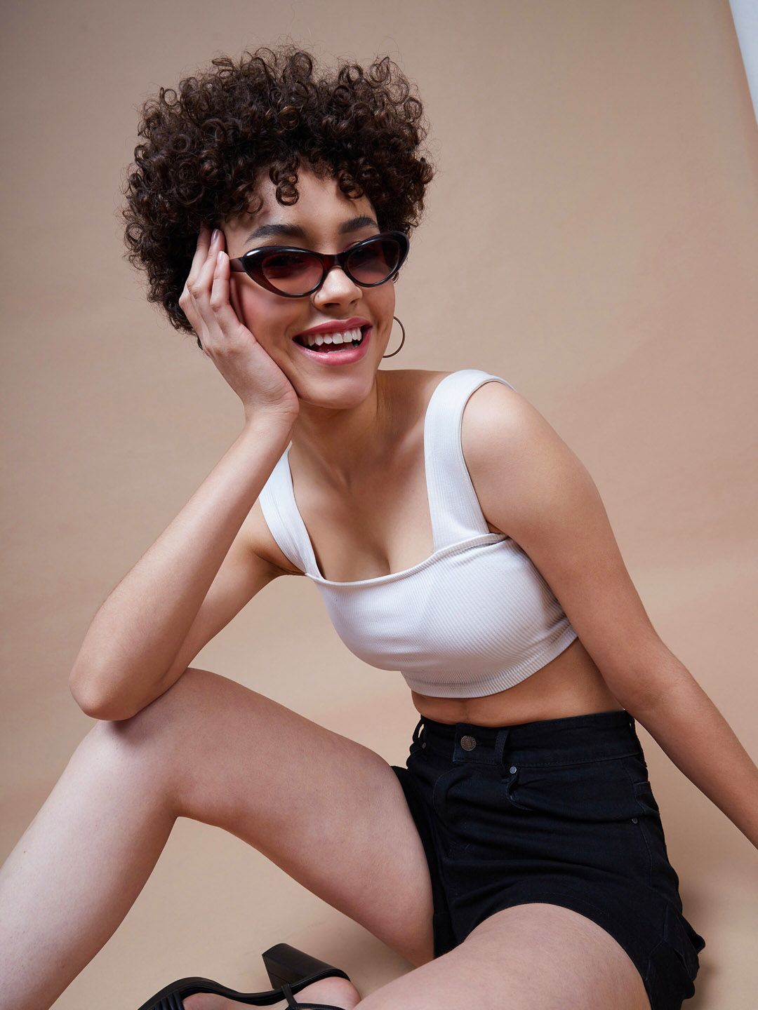 SASSAFRAS BASICS Women Mid-Rise Denim Shorts