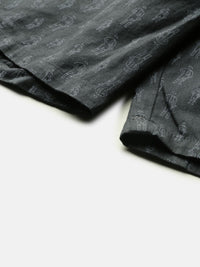 The Indian Garage Co Men Black & Grey Conversational Printed Boxers 0620-BXR05-05