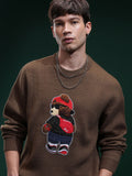 HIGHLANDER Men Embellished Round Neck Sweater