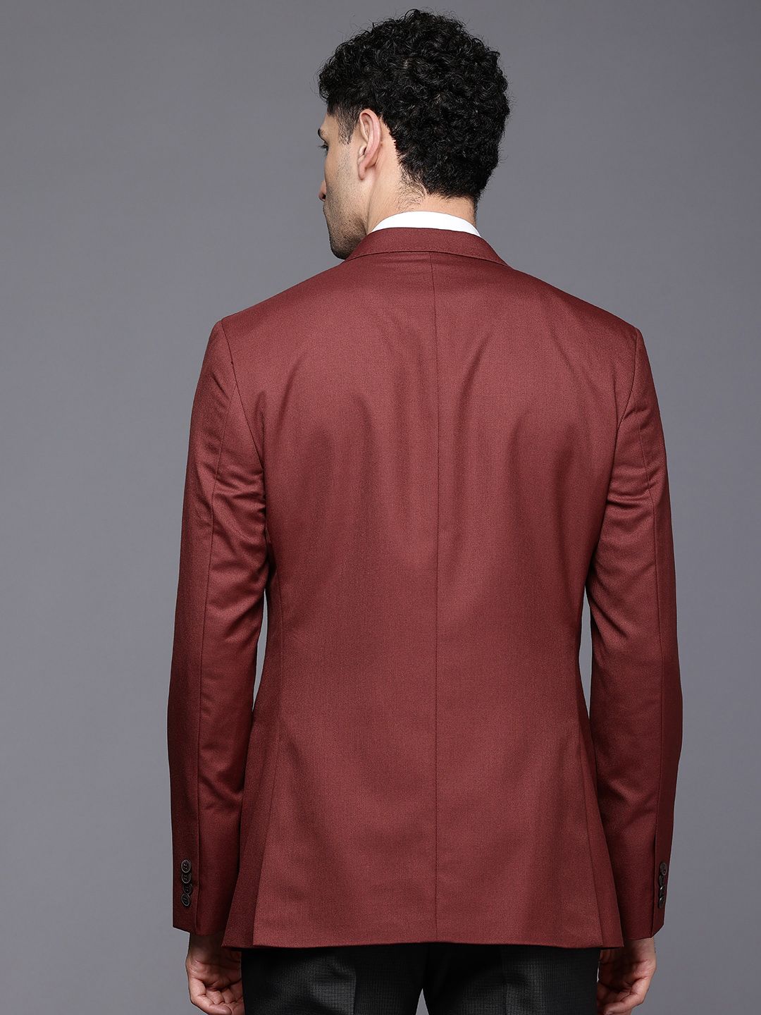 Raymond Contemporary Fit Single-Breasted Formal Blazer
