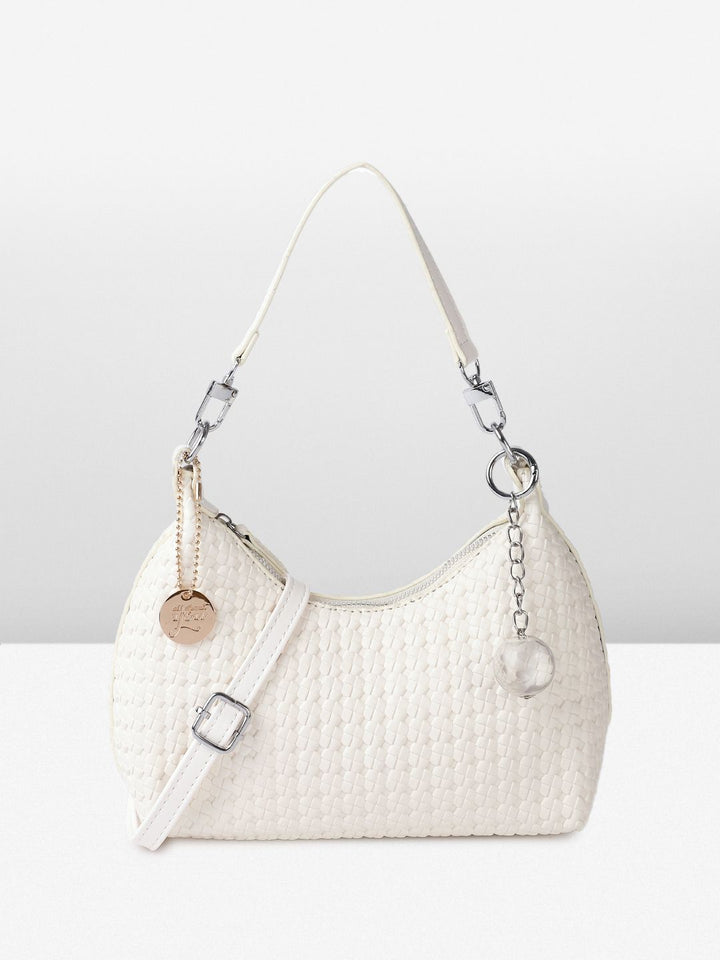 all about you Textured Structured Hobo Bag