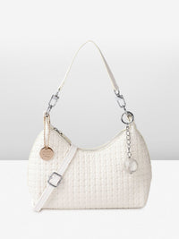 all about you Textured Structured Hobo Bag