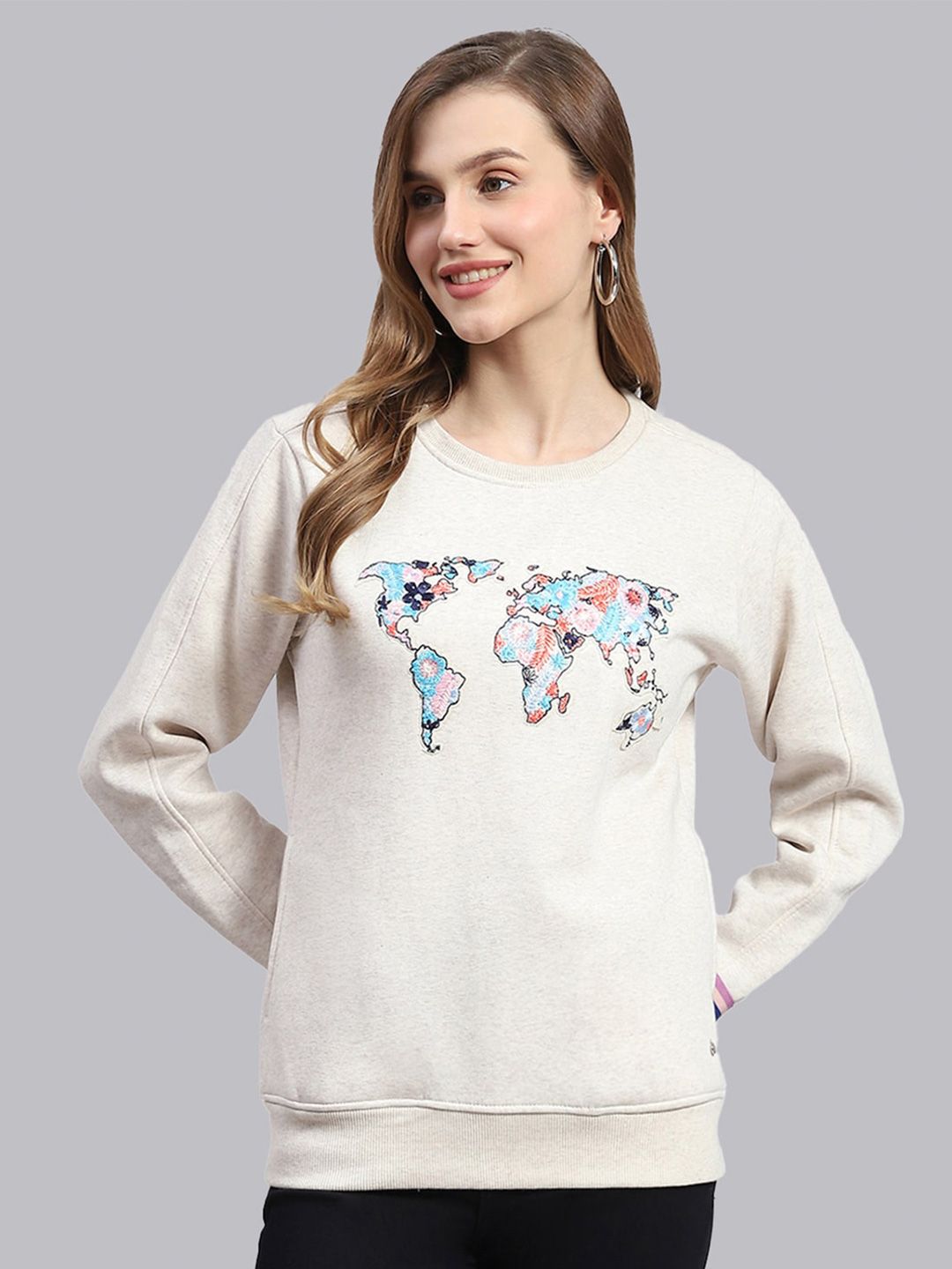 Monte Carlo Embroidered Long Sleeves Pullover
