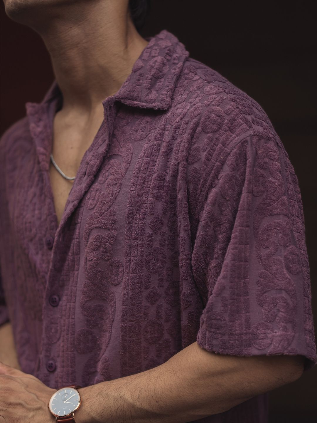Powerlook India Slim Spread Collar Checked Oversized Casual Shirt