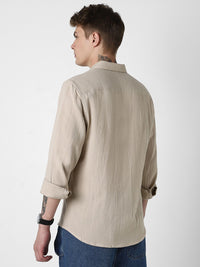 VASTRADO Men Classic Slim Fit Opaque Casual Shirt