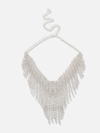 SOHI Silver-Plated Stone-Studded Jewellery Set
