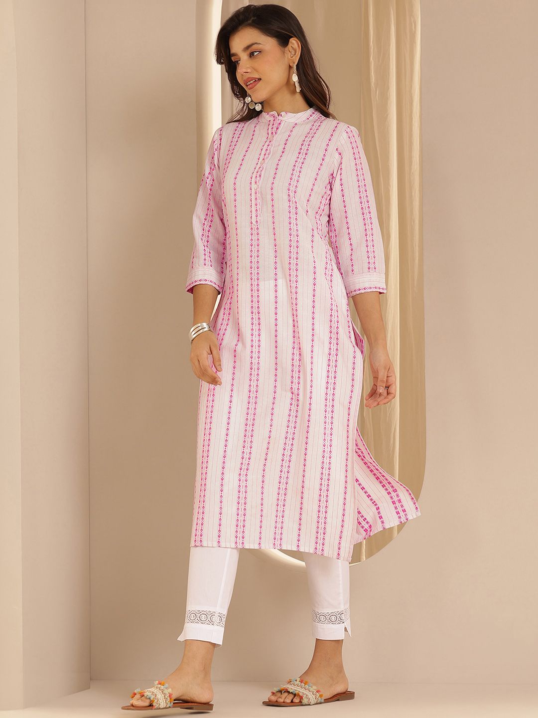 Libas Women Ethnic Motifs Thread Work Kurta