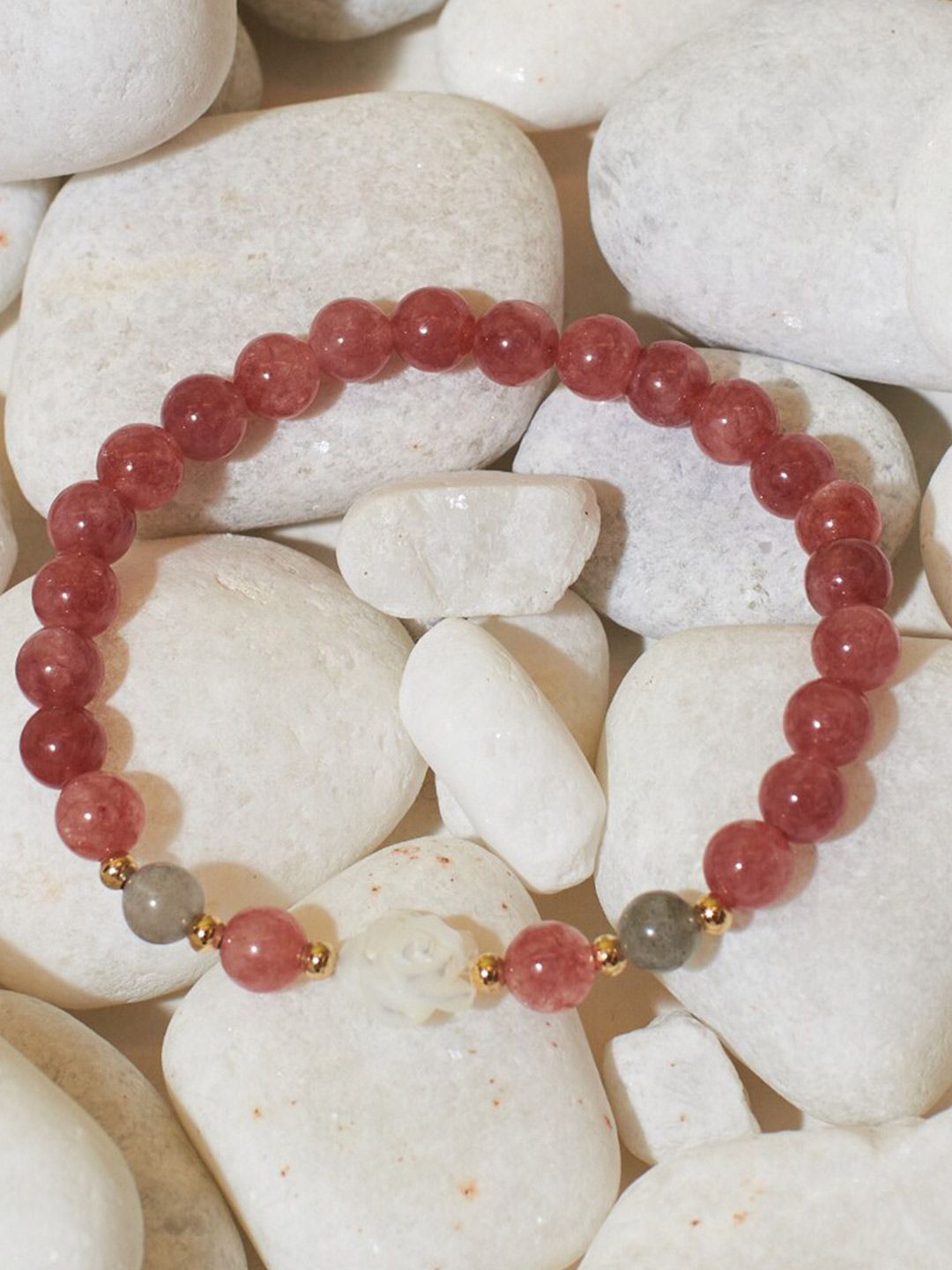 Gelang band manik kristal asin