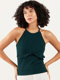 Athena Halter Neck Ruffles Regular Top