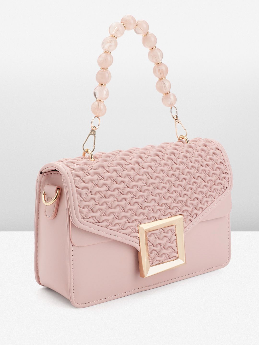 DressBerry Textured Structured Satchel