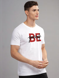 ADRO Men Printed Applique T-shirt
