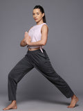 HRX by Hrithik Roshan Yoga T-shirt with Knot-Detail