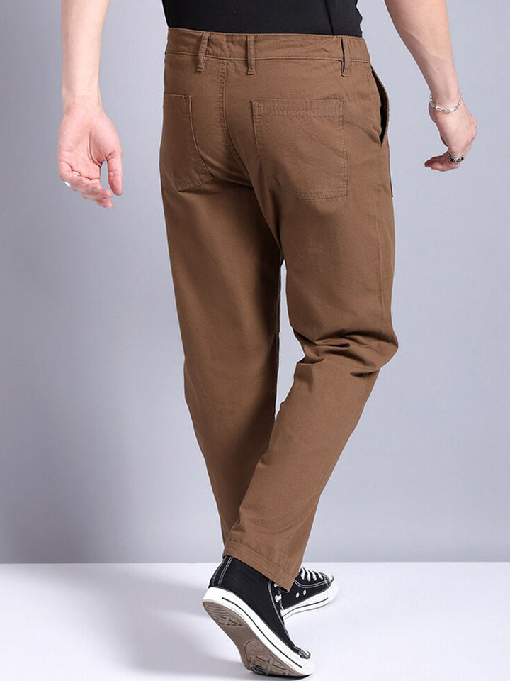 The Indian Garage Co Loose Fit Cotton Cargos Trousers