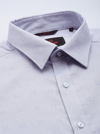 Raymond Pure Cotton Self Design Textured Slim Fit Formal Shirt